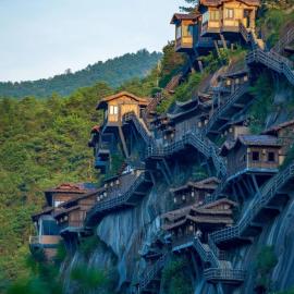Vagoo-Guzhonglou Mist Villa Mountain View Resort Hotel, hotell sihtkohas Qiaotou