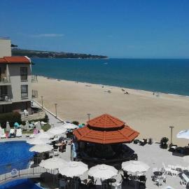 Panoramic sea view at the beach