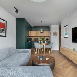 Bright Apartment Dziwnów with Parking, Air Conditioning & SPA by Noclegi Renters