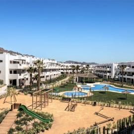 Apartamento encantador con piscina comunitaria en San Juan de los Terreros - ES-376-17, hotel v destinácii Pulpí