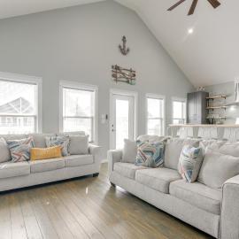 Pool Access, Deck + Patio: Bolivar Peninsula Gem