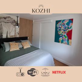 Le Ptit Kozhi - Vidéoprojecteur - Forêt & Plages, hotel a Plouay