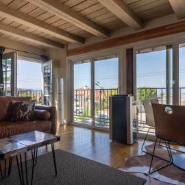 Overlooking Marina del Rey sailboats, is Green Ginger Playa Del Rey on the bluff,