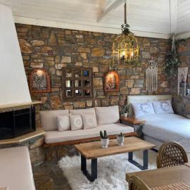 Stone cottage by the Coast of Olympus