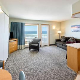 링컨 시티에 위치한 호텔 Oceanfront Family Suite With Full Kitchen Beach Access Pool & Hot Tub