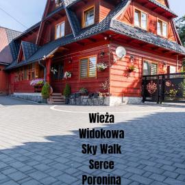 Gościniec U Ani - pod wieżą widokową Sky Walk, nieopodal szlaków na Polane Rusinową , Gęsią Szyje, Polane Zgorzelisko , Tarasówke i Palenice