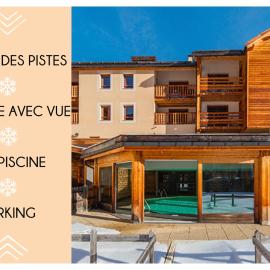 Appartement familial Abries - Jacuzzi et piscine - Pied des pistes, hotel di Abries