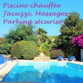 Bormes-les-Mimosas में, होटल Les Jardins de Bormes, hôtel de charme et détente, espace bien-être avec sauna & jacuzzi - adult only