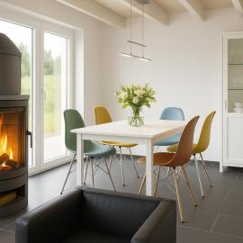 Dock 61 - tolles Ferienhaus für bis zu 4 Personen mit Kaminofen und Sauna - Haustiere herzlich willkommen, direkt am Wasser gelegen