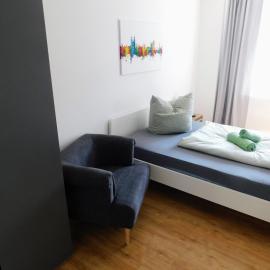 Apartment in Magdeburg-Salbke mit Balkon und WiFi