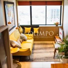 Suite moderna con vista a la ciudad y al río en Puerto Santa Ana