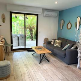 Villa Patio, jardin, vue forêt, plage à pied, hotel v mestu Seignosse