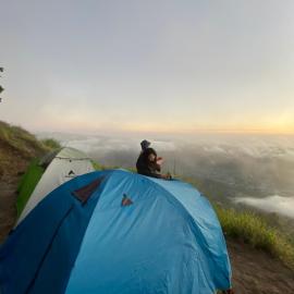 Mount Batur Camping on Summit