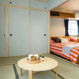 GS42 名古屋栄Area食卓あり和洋ルーム観光家族旅行ビジネスに最適 A Japanese Western style room with dining area in the Sakae area of Nagoya Ideal for sightseeing family trips and business trips