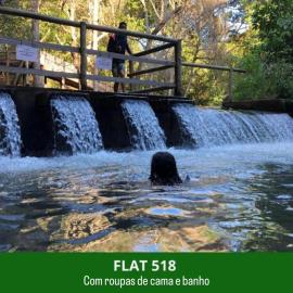 Park Veredas do Rio Quente Flat 518 - Com acesso ao RIO