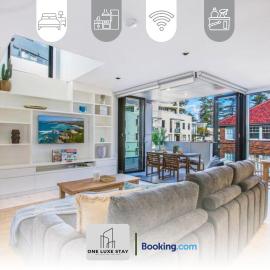 The Gilbert 2 Bedroom Luxury Apt By One Luxe Stay Serviced Apartment & Vacation Rental Manly BEACH, Northern Beaches, Sydney