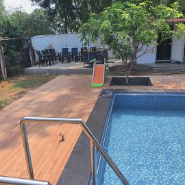 Sivarama garden resort 5 AC BHK with 2 swimming pools& Box cricket , kichan with all equipment ,BBQ,near bheemili beach road ,vishakhapatnam, hotel in Bhīmunipatnam
