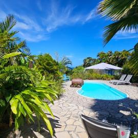 Bungalow Maracuja avec piscine, vue mer, plage à 150m