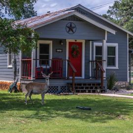 Bandera Bungalow - River, Downtown, Peaceful fenced corner lot! King bed!, Hotel in Bandera