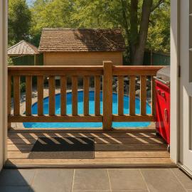 Charming "Melrose Place" w Year-Round Heated Pool, Deck & Grill
