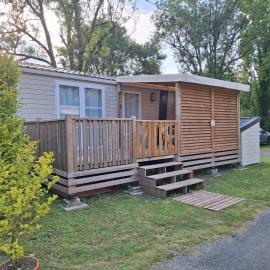 Mobilhome 2 chambres climatisé camping 3 étoiles