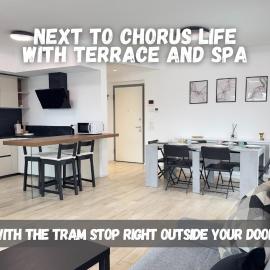 2 Min Walk Chorus Life, with 2 Bedrooms and 2 Bath
