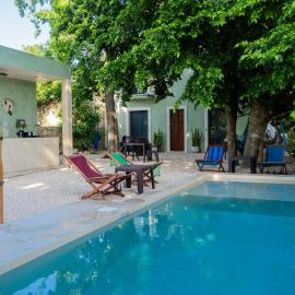 Valladolid में, होटल Charming colonial-style room in the heart of Valladolid
