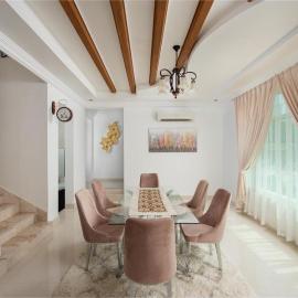 Standard 4 bed room villa, hótel í Seeb