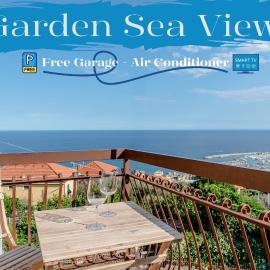 Garden & Sea View - Free Beach Access and Garage - WiFi, hotel v destinácii Varazze