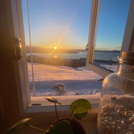 Cozy older house in scenic surroundings, hotel in Stord