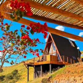 Cabana Quatro Estações - Luxo Romântica e com vista incrível