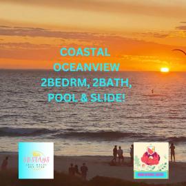 Coastal Oceanview 2Bedrm 2Bath Pool & Slide!