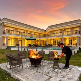SaffronStays Sukh Saklana Haveli Royalty Rooms - Forest-view stay with pool, expansive lawns & dining near Rishikesh and Dehradun Airport