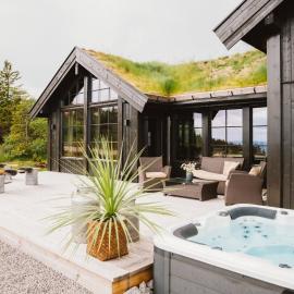 Cabin with jacuzzi on Lifjell, hotel in Lifjell