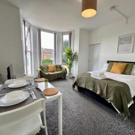 THE SPRINGFIELD SUITE - ONE BEDROOM APARTMENT - KIDDERMINSTER CENTRAL - SLEEPS 3 GUESTS - PARKING INCLUDED - WEST MIDLANDS SAFARI PARK LOCATIOn – hotel w mieście Kidderminster