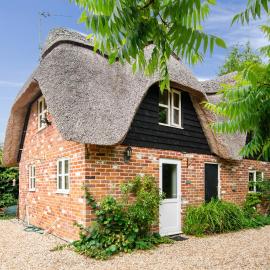 Charming thatched cottage near New Forest, hotel en Breamore