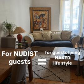 Room for NUDISTS near Nice port in a shared apartment, hotel u Nici