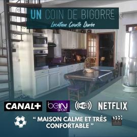 Logements Un Coin de Bigorre - La Pyrénéenne - 130m2 - Canal plus, Netflix, Bein, Apple TV - Wifi fibre - Village campagne, hotel em Tournay