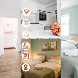 janu-homes - 2 Zimmer Apartment - 4 Betten, Lahnblick vom Amselweg，Runkel的飯店