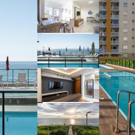 Aptos completo com vista mar pé na areia em Barra Velha em condomínio Resort com Spa, Piscina, quadra de futebol, Sala de jogos, brinquedoteca, Complexo com diversos comércios