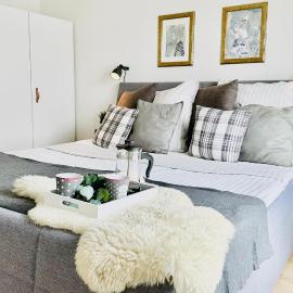 Nordlicht, Olpenitz - moderne Ferienwohnung in direkter Strandnähe mit eigenem Eingang, Sauna, Kaminofen, Terrasse und Parkplatz、オルペニッツのホテル