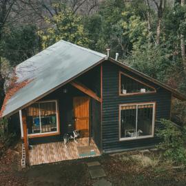 Cabaña en Los Lleuques, termas de Chillán, hotel en Recinto