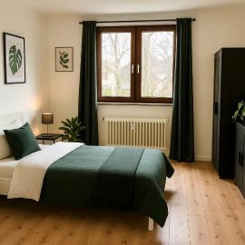L21-Apartment Alsdorf, 2 Zimmer, 3 Betten, Standardisierte Ausstattung, ideal für Reisende, Pendler, Familien