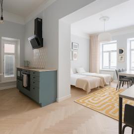Spacious Flat in Historical Building in Central Area, hotel a Hèlsinki