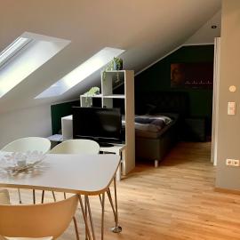Moderne Dachgeschosswohnung an der Donau, hotel in Mariaposching