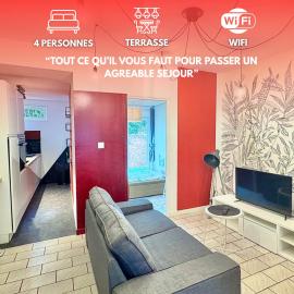 2 chambres en RDC avec terrasse 4 personnes