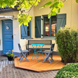 Frisch Saniert Ferienhaus Achterland - Strand, Sauna, Kamin, WLAN und ein großer Garten