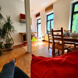 Großzügige Wohnung in Leipzig-Schleußig mit Balkon und Südgartenblick, hotelli Leipzigissä