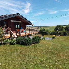 chalet with panoramic view & fenced garden