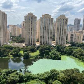 Lakefront AC Balcony LakeView Studio Apartment at Hiranandani Estate, Thane